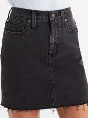 Abercrombie & Fitch Denim Mini Skirt Ultra High Rise Women’s Size 25/0 Black NWT
